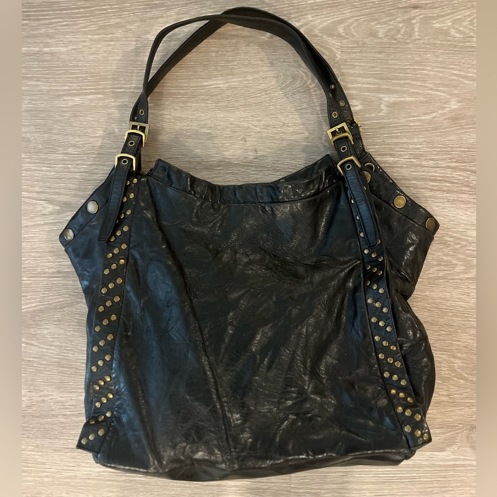 Vintage distressed black leather Kooba bag 🖤